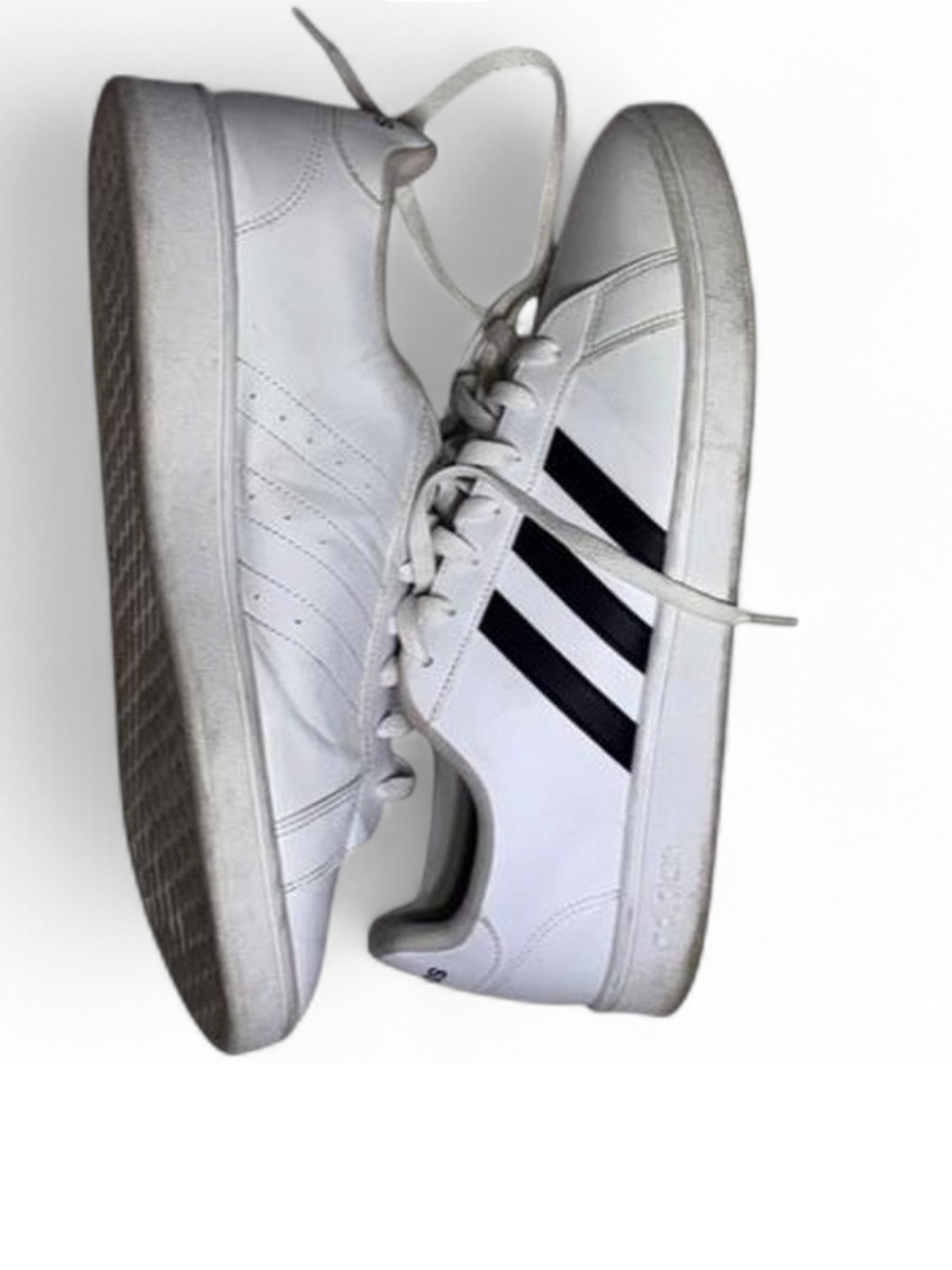 Adidas Grand Court Base Shoes Mens Size 13 White Black Tennis Sneakers EE7904